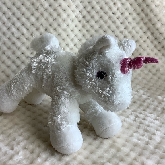 Aurora World Plush White Unicorn with Pink Horn Stuffed Animal Toy 🦄 - Picture 2 of 14